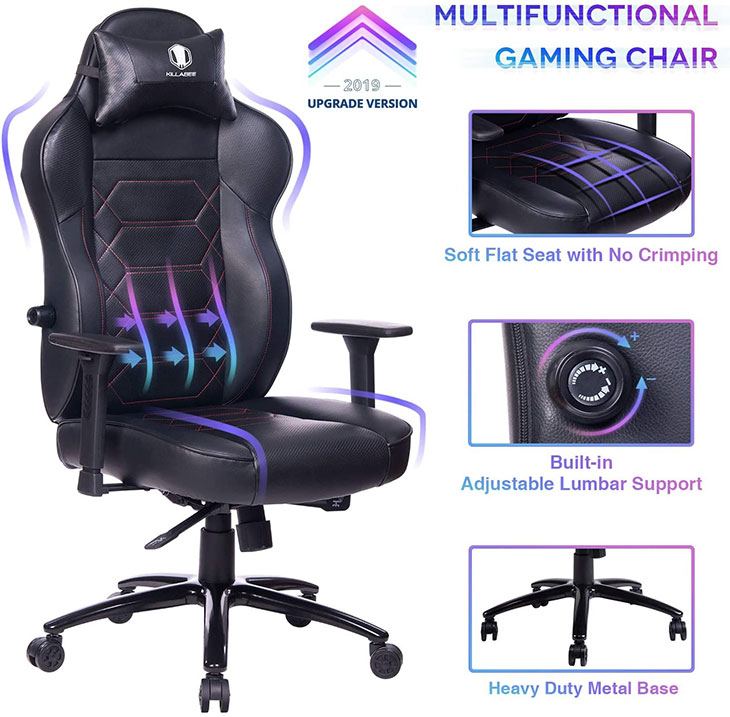 killabee big and tall gaming chair review